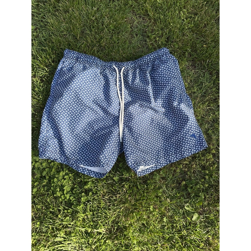 Tommy Bahama A-Fish-Lando Print Swim Trunks Board Shorts Lined Mens Size XL